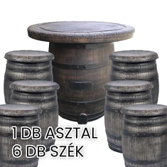 Kerti bútor, pincebútor szett, fahatású - sunikft.hu