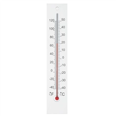 Falra szerelhető hőmérő, 21x4 cm, plexiüveg (átlátszó) - sunikft.hu