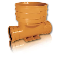 KGK PVC T ág KGET 110*200*110*90° 2 tokos Egyenes átfolyású - sunikft.hu