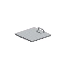 Aknafedél fogantyúval - 300 x 300 mm - szürke - sunikft.hu