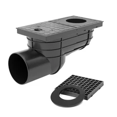 Kültéri víznyelő oldalkifolyású 110 mm - sunikft.hu