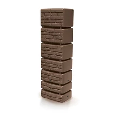 Esővízgyűjtő tartály, Tower téglahatású, 350 l, tégla színű  - sunikft.hu