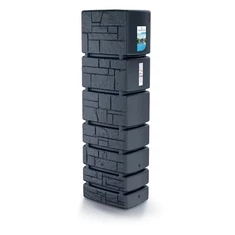 Esővízgyűjtő tartály, Tower kőhatású, 350 l, antracit - sunikft.hu