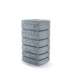 Esővízgyűjtő tartály, Tower kőhatású, 500 l, szürke  - sunikft.hu
