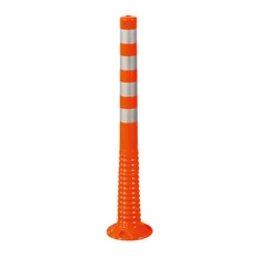 Rugalmas forgalomterelő oszlop, narancssárga színű, 100 cm - sunikft.hu