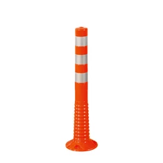 Rugalmas forgalomterelő oszlop, narancssárga színű, 75 cm - sunikft.hu