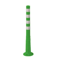 Rugalmas forgalomterelő oszlop, zöld színű, 100 cm - sunikft.hu
