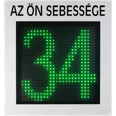 Sebességkijelző tábla LED kijelzővel és adatgyűjtéssel - "Smeily" - sunikft.hu