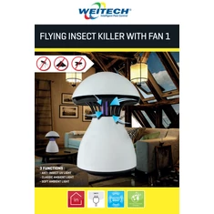 Repülő csapda ventilátorral, 80 m² területre - sunikft.hu