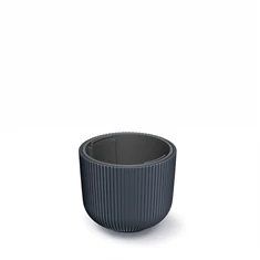 MILLY virágcserép, antracit, 24 cm  - sunikft.hu