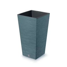Virágláda Furu SQUARE kaspó, 38 cm, skandinávkék - sunikft.hu