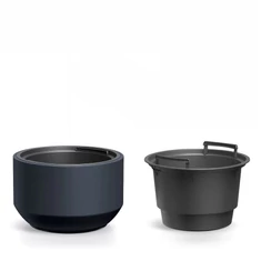 HEOS virágcserép, antracit, 29 cm  - sunikft.hu