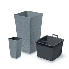 Virágláda Furu SQUARE kaspó, 38 cm, beton - sunikft.hu