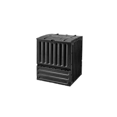 Komposztáló Eco-King 600 l, fekete - fő nézet - sunikft.hu