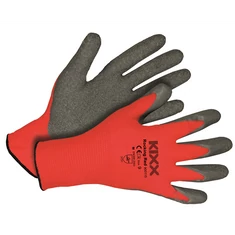 Kerti kesztyű piros-fekete 9-es nylon/latex - sunikft.hu