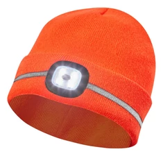 LED-es munkavédelmi sapka, narancssárga színű - sunikft.hu