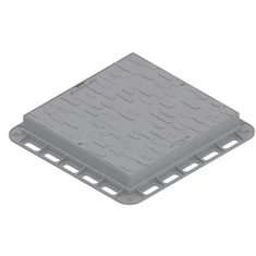 Terra PP URBAN aknafedél 600×600 mm, szürke, A15 terheléssel  - sunikft.hu