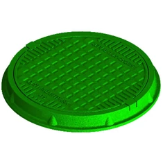 Kompozit aknafedél Ø750 mm, zöld  - sunikft.hu
