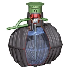 CARAT/PLATIN XL/XXL kiépítőcsomag 2, DN160-es bekötéssel - kerti rendszerhez - fő nézet - sunikft.hu