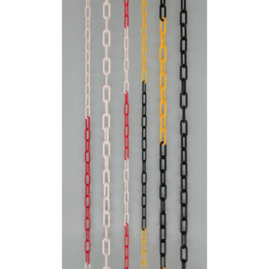 Elkorlátozó lánc, műanyag, piros-fehér 6 mm (30 fm/db) - sunikft.hu