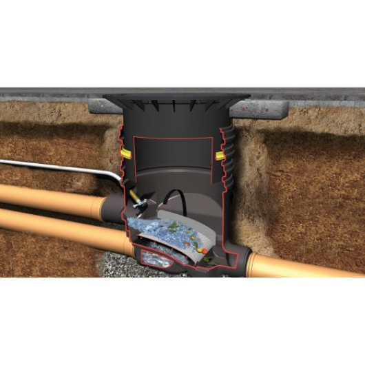 Optimax-Filter földbe építendő esővízszűrő, gépkocsival járható