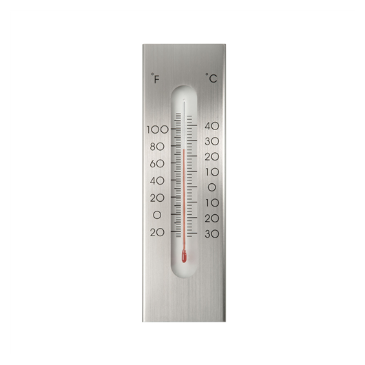 Falra szerelhető hőmérő, alumínium 23x7 cm - sunikft.hu