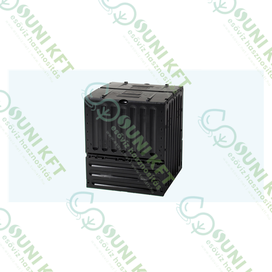 Komposztáló Eco-King 600 l, fekete - sunikft.hu