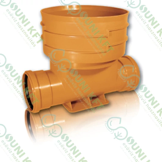 KGK PVC T ág KGET 110*200*110*90° 2 tokos Egyenes átfolyású - sunikft.hu