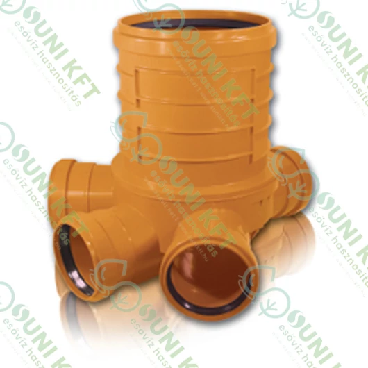 PVC KG Akna fenékelem KGA-160/400 RML Három elágazós - sunikft.hu
