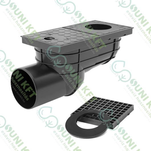 Kültéri víznyelő oldalkifolyású 110 mm - sunikft.hu