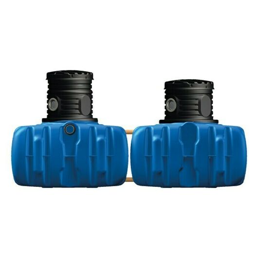 Flat L lapos esővízgyűjtő tartály, 10000 l, kék