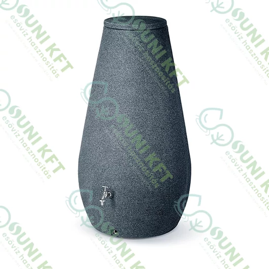 Esővízgyűjtő tartály, Drop 410 l, antracit - sunikft.hu