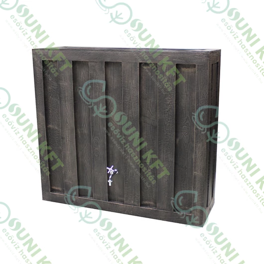 Rainbox fali esővízgyűjtő tartály 300l, fa barna - sunikft.hu