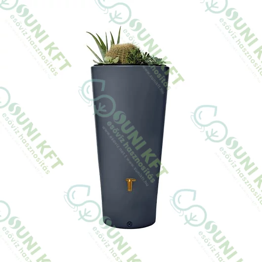 Vaso duplafunkciós esővízgyűjtő tartály, 220 l, grafitszürke - fő nézet - sunikft.hu