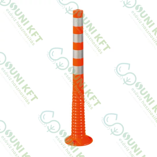 Rugalmas forgalomterelő oszlop, narancssárga színű, 100 cm - sunikft.hu