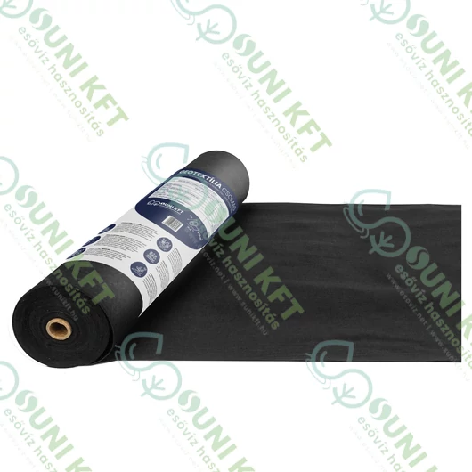 Geotextil 100gr/m2, 1x10 m,10 m2, fekete - sunikft.hu