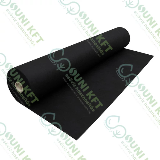 Geotextilia 50 gr/m², 2x100 méter - 200 m²/tekercs (fekete) - sunikft.hu