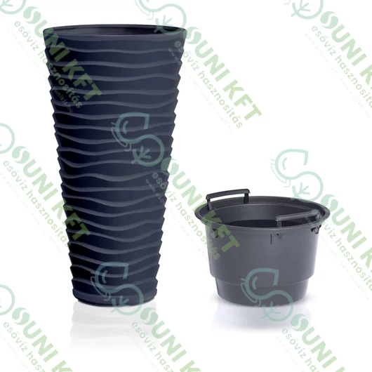 Sand Slim Virágkaspó, 62 cm, antracit színű - sunikft.hu