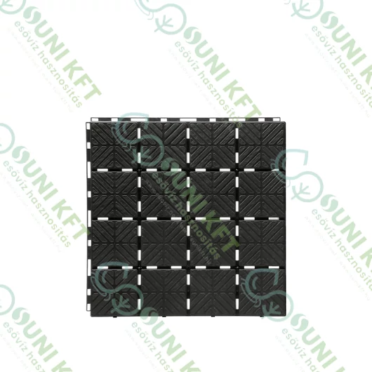 Easy Square járólap, fekete színű - 1,5 m2 - sunikft.hu