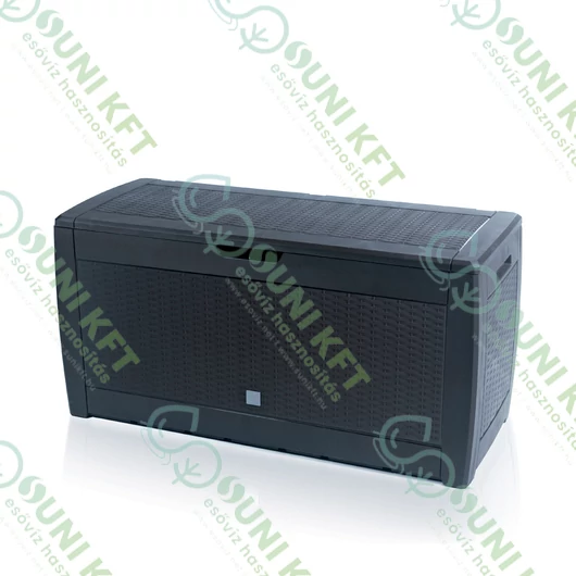 Boxe Rato Kerti tároló láda, Rattan, 310 literes, antracit színű- sunikft.hu