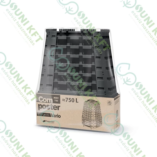 EVOGREEN VARIO  komposztáló fekete színű, 750 literes - sunikft.hu