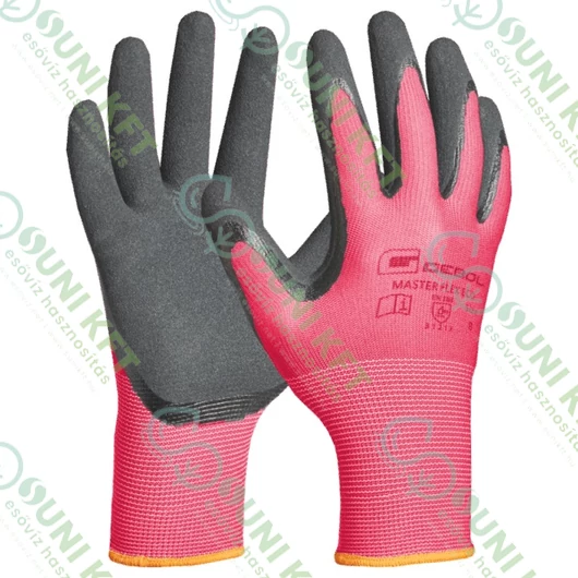 Master Flex Eco Lady munkavédelmi kesztyű, rózsaszín színű, 6/XS-8/M - sunikft.hu