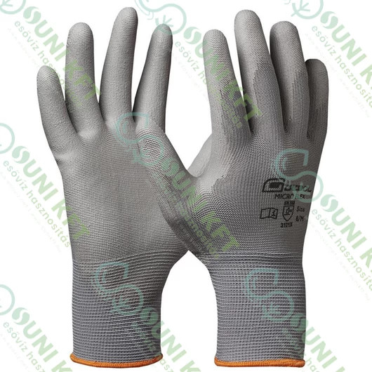 Micro Flex munkavédelmi kesztyű, szürke színű, 6/XS -12/XXXL - sunikft.hu