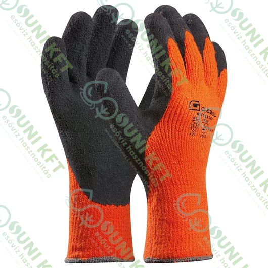 Winter Grip munkavédelmi kesztyű, narancssárga színű, 8/M - főkép - sunikft.hu