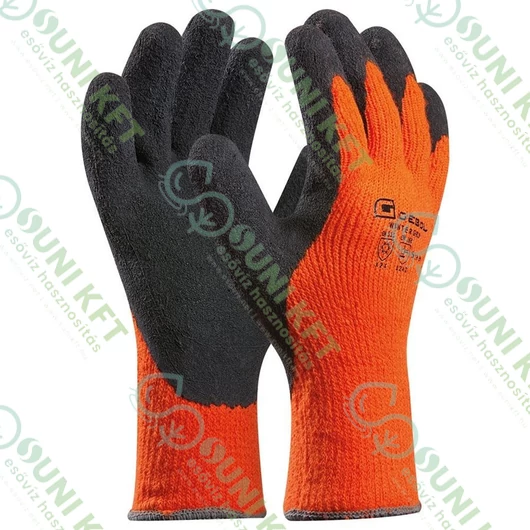 Winter Grip munkavédelmi kesztyű, narancssárga színű, 10/XL - sunikft.hu