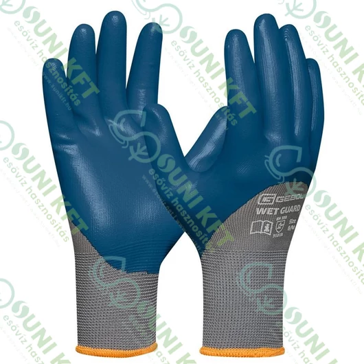 Wet Guard munkavédelmi kesztyű, kék színű, 10/XL - sunikft.hu