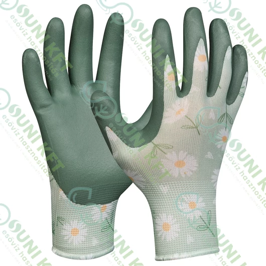 Gardenluxe Daisy kesztyű, zöld színű, 7/S-es -sunikft.hu