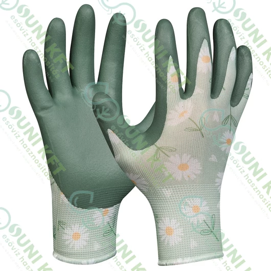 Gardenluxe Daisy kesztyű, zöld színű, 8/M-es -sunikft.hu
