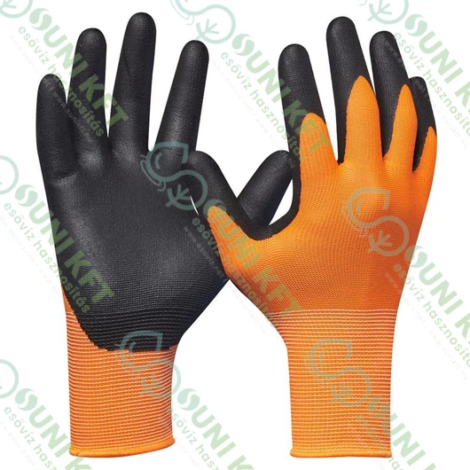 Eco Flex munkavédelmi kesztyű, narancssárga színű, 8/M-11/XXL - sunikft.hu