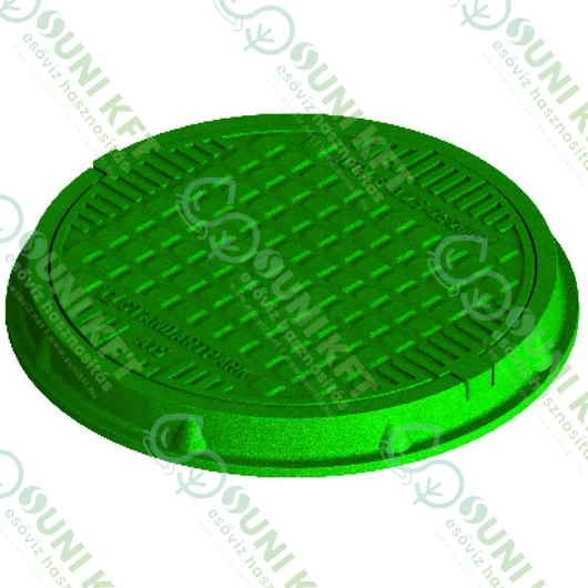 Kompozit aknafedél Ø750 mm, zöld  - sunikft.hu